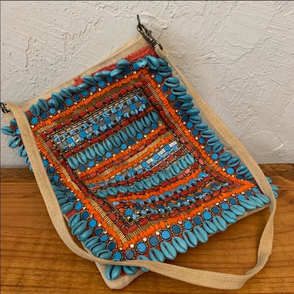 RICKI DESIGNS Beaded Crossbody Purse